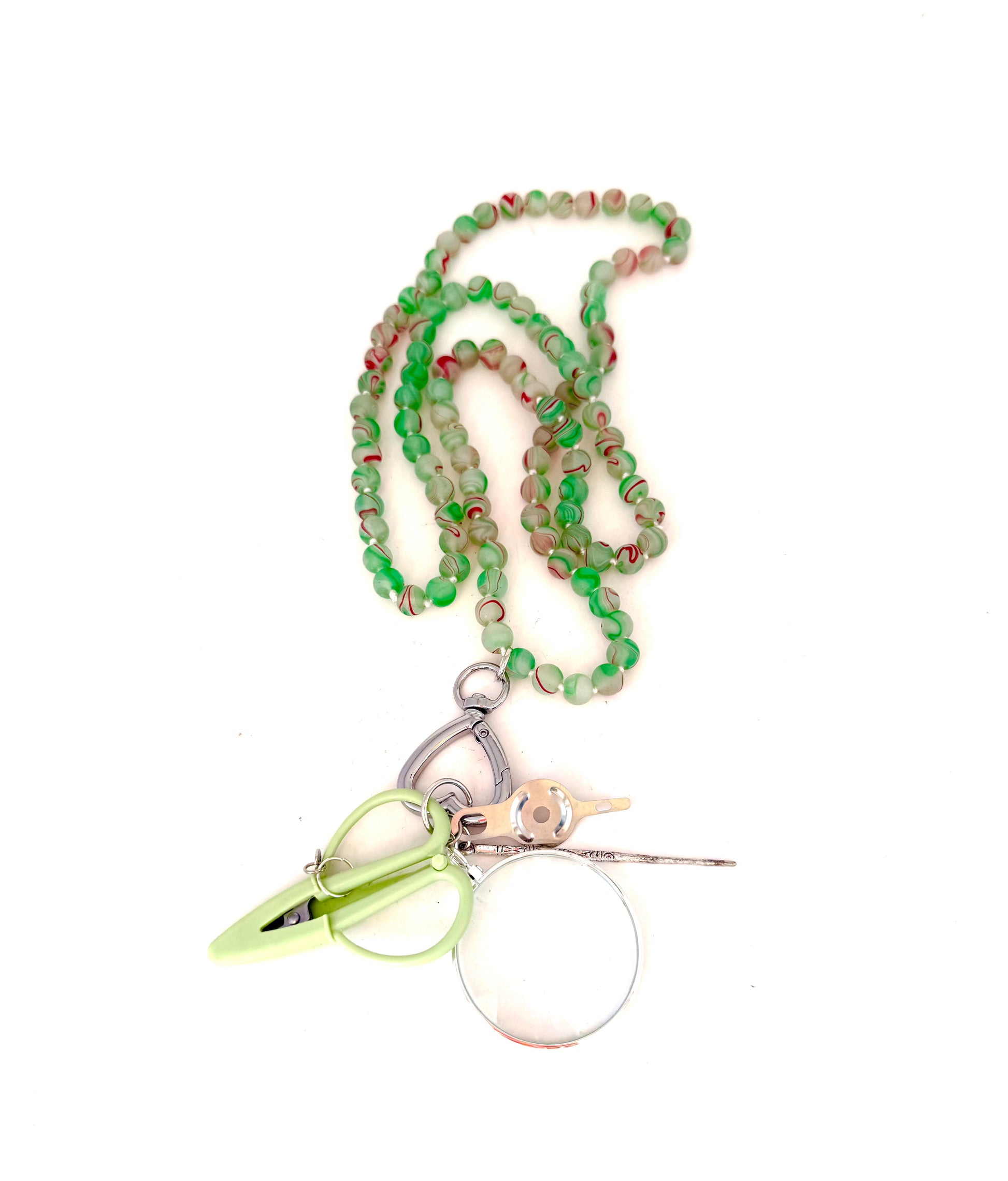 Gemstone Chatelaine - Matte Key Lime Swirl