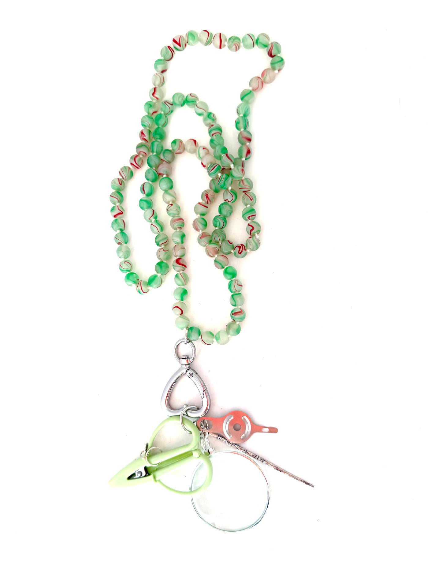 Gemstone Chatelaine - Matte Key Lime Swirl