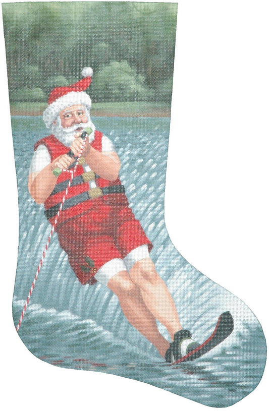TTAXS263-13 - Santa Water Skiing Stocking