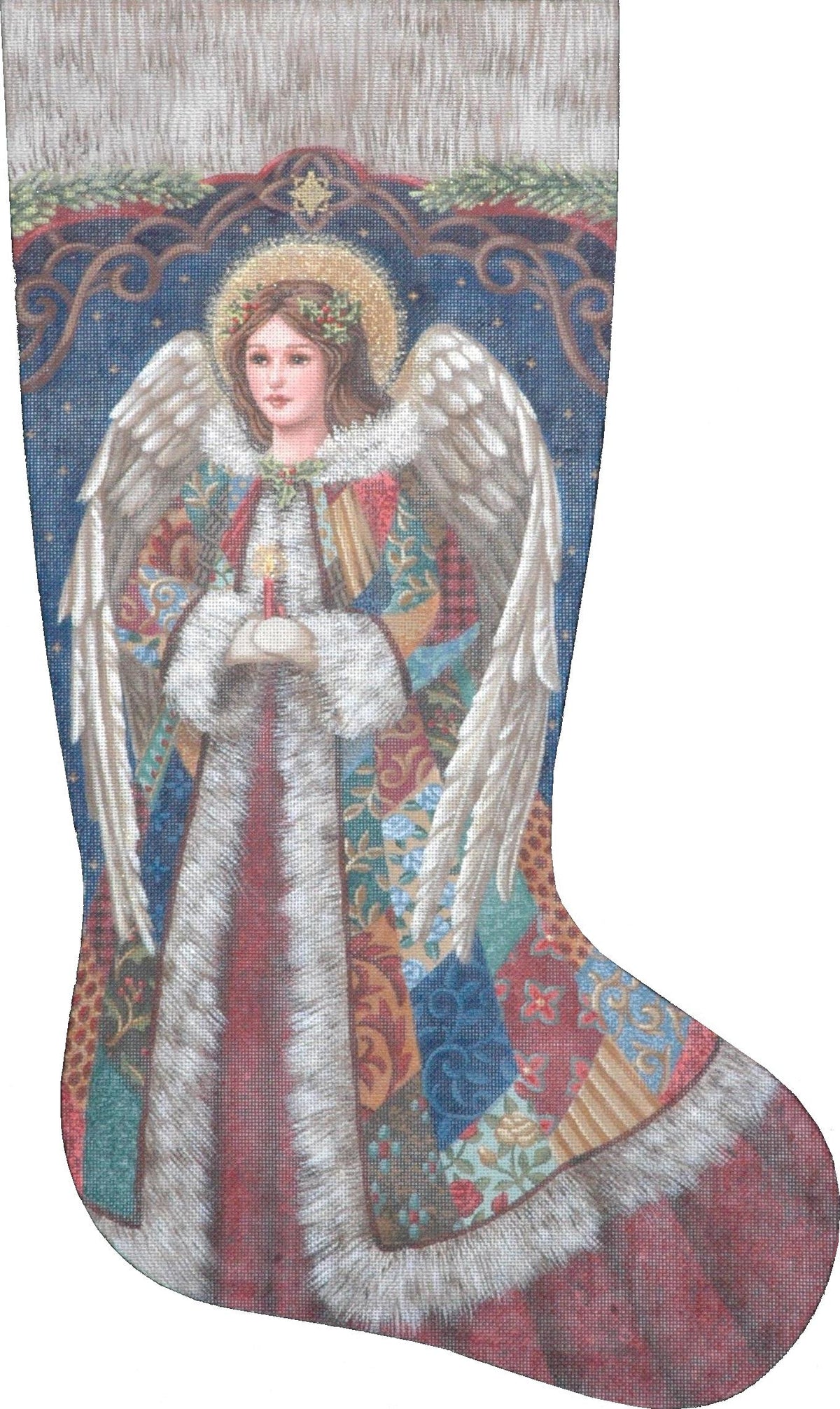 TTAXS403 - Patchwork Angel Stocking
