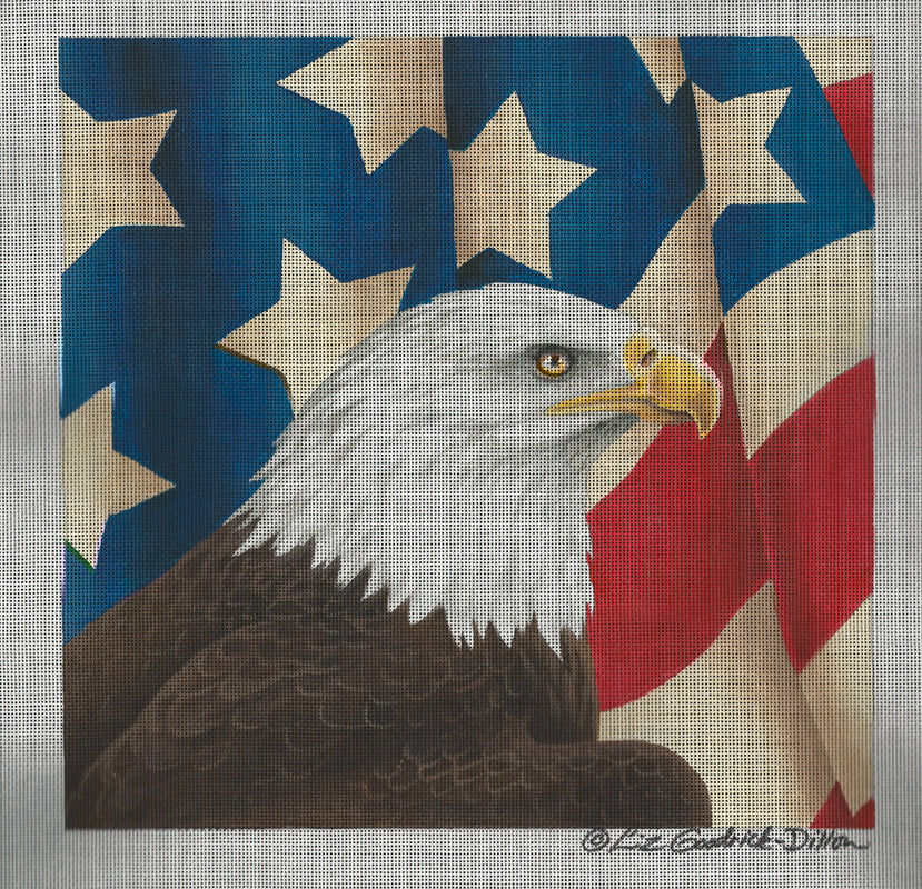 LGDP508 - Eagle with Draped Flag