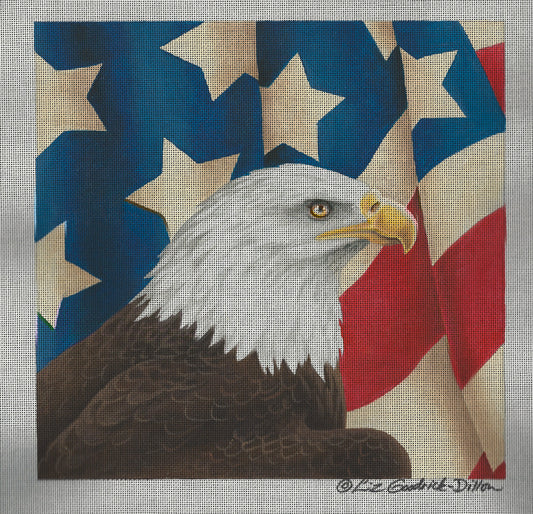 LGDP508 - Eagle with Draped Flag