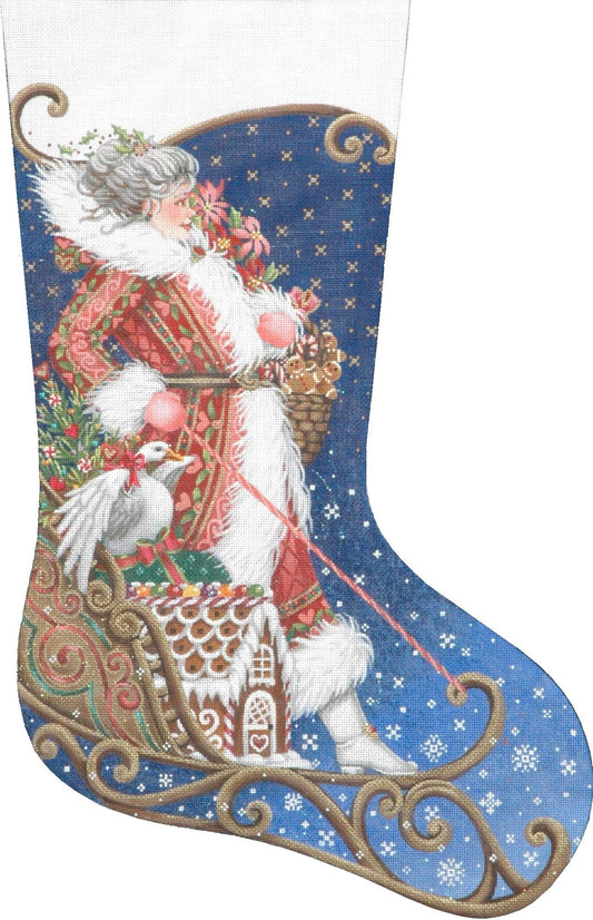 TTAXS389 - Mrs. Santa Sleds In Stocking