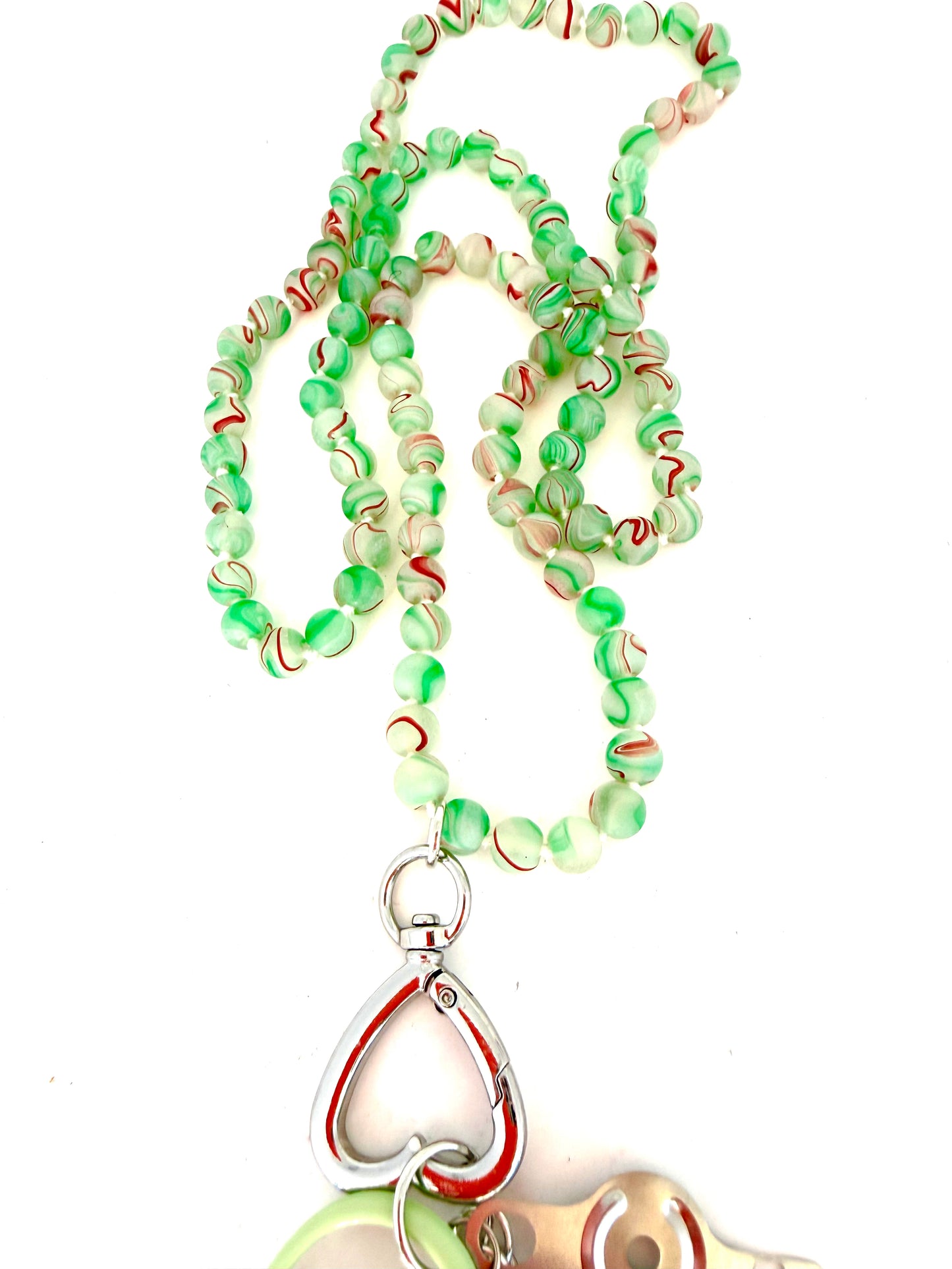 Gemstone Chatelaine - Matte Key Lime Swirl