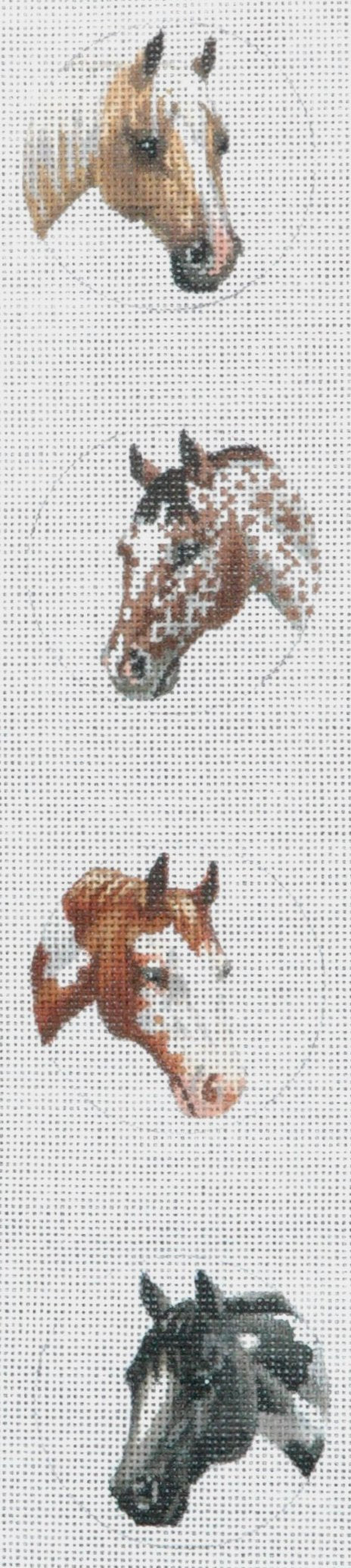 TTOR181 - Horse Medallions #2 Ornaments-4 Pieces