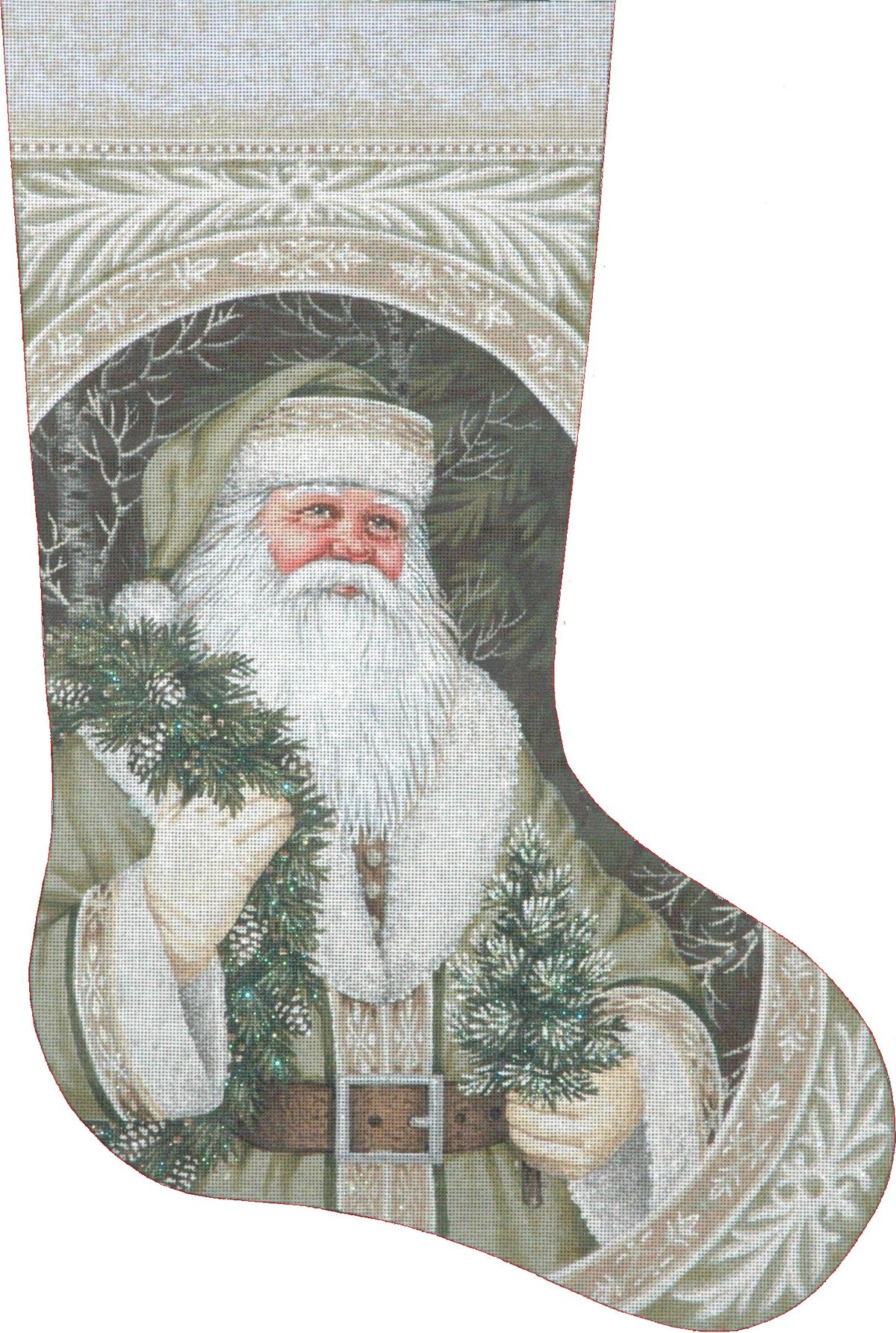 TTAXS450 - Evergreen Santa Stocking
