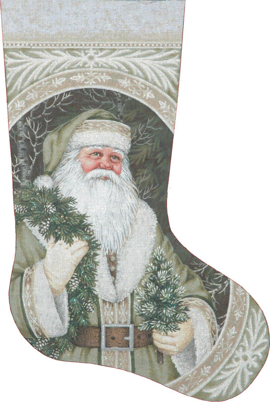 TTAXS450 - Evergreen Santa Stocking