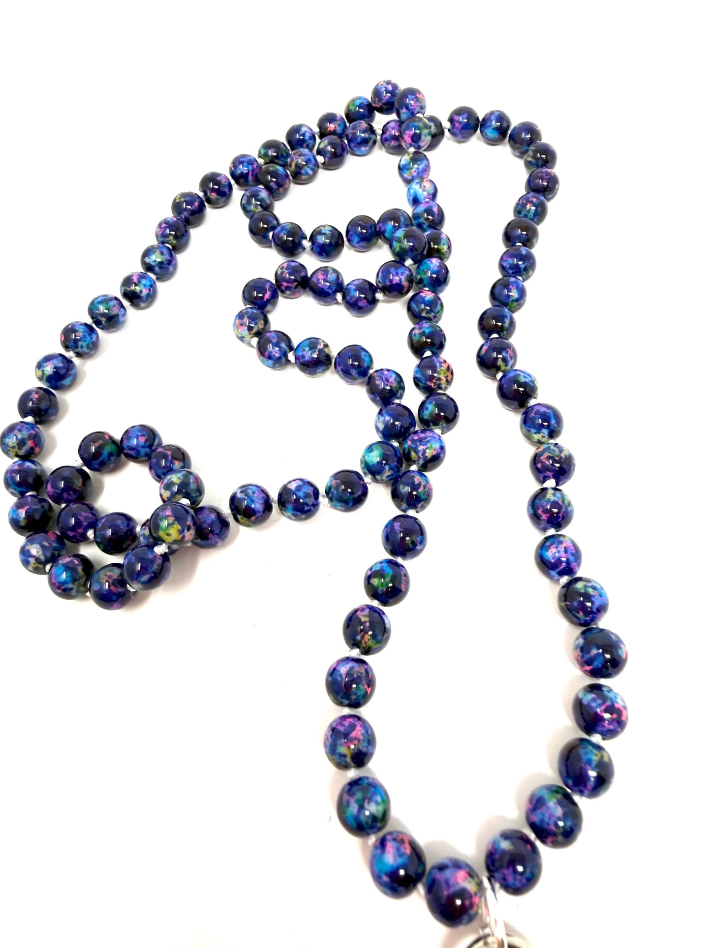 Gemstone Chatelaine - Marbelized Blue