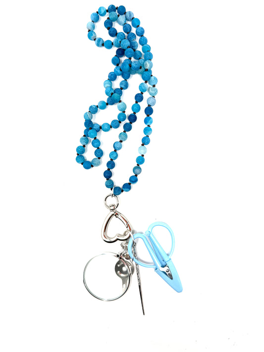 Gemstone Chatelaine - Matte Multi Turquoise