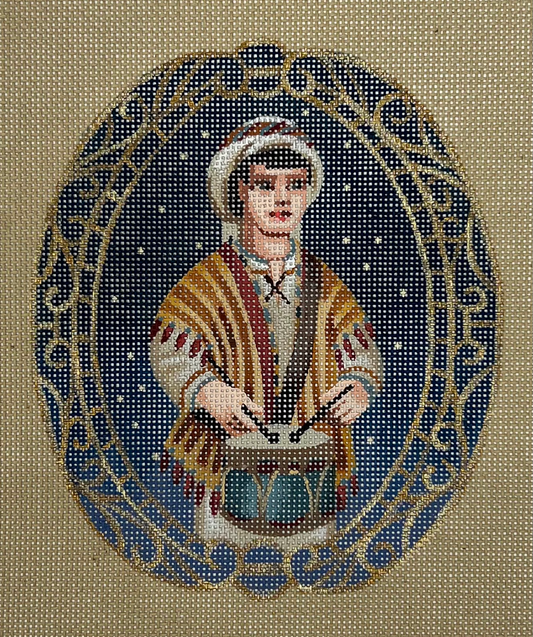 TTOR178 - Blue Drummer Boy Ornament