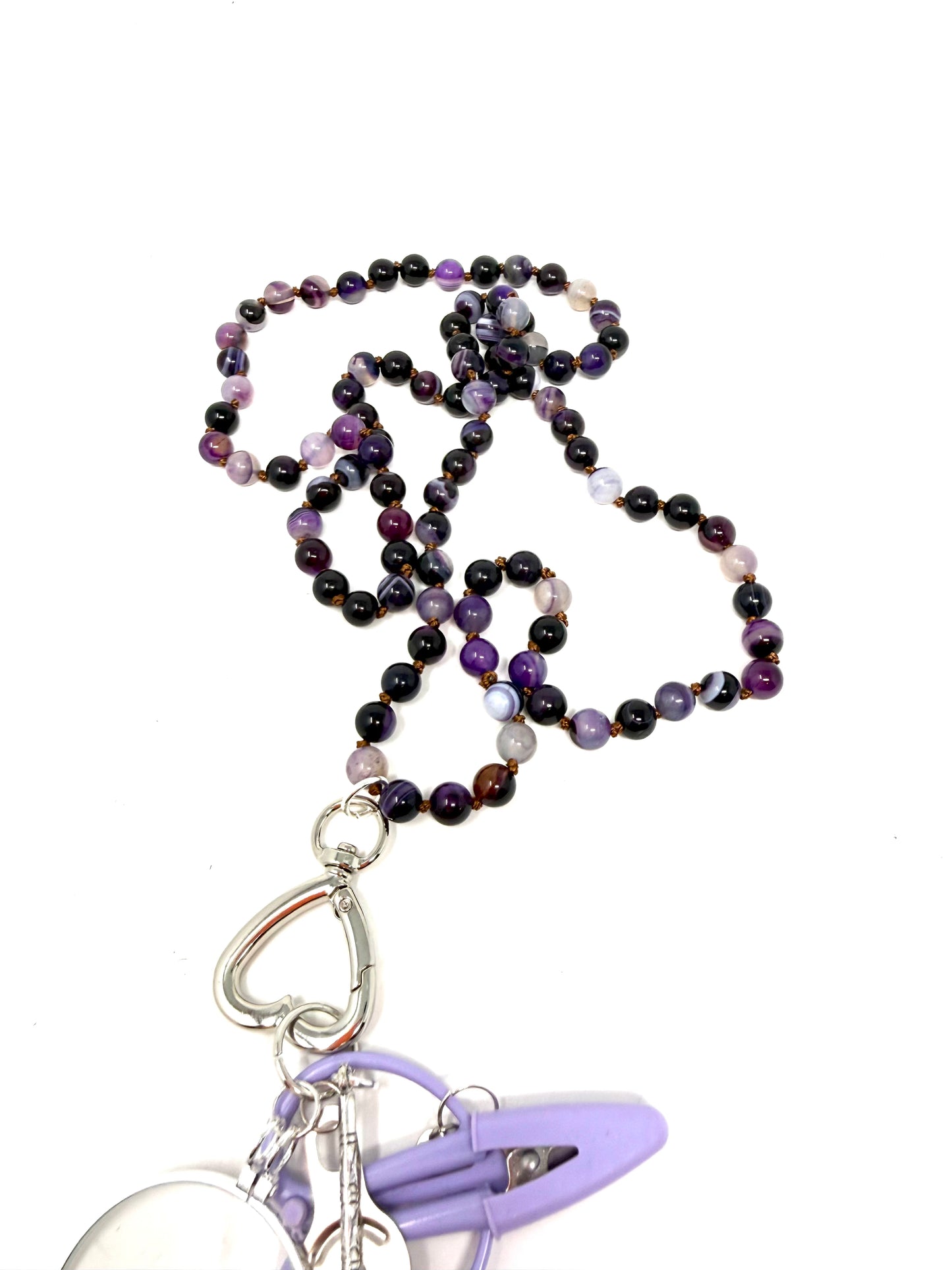 Gemstone Chatelaine - Multi Purple