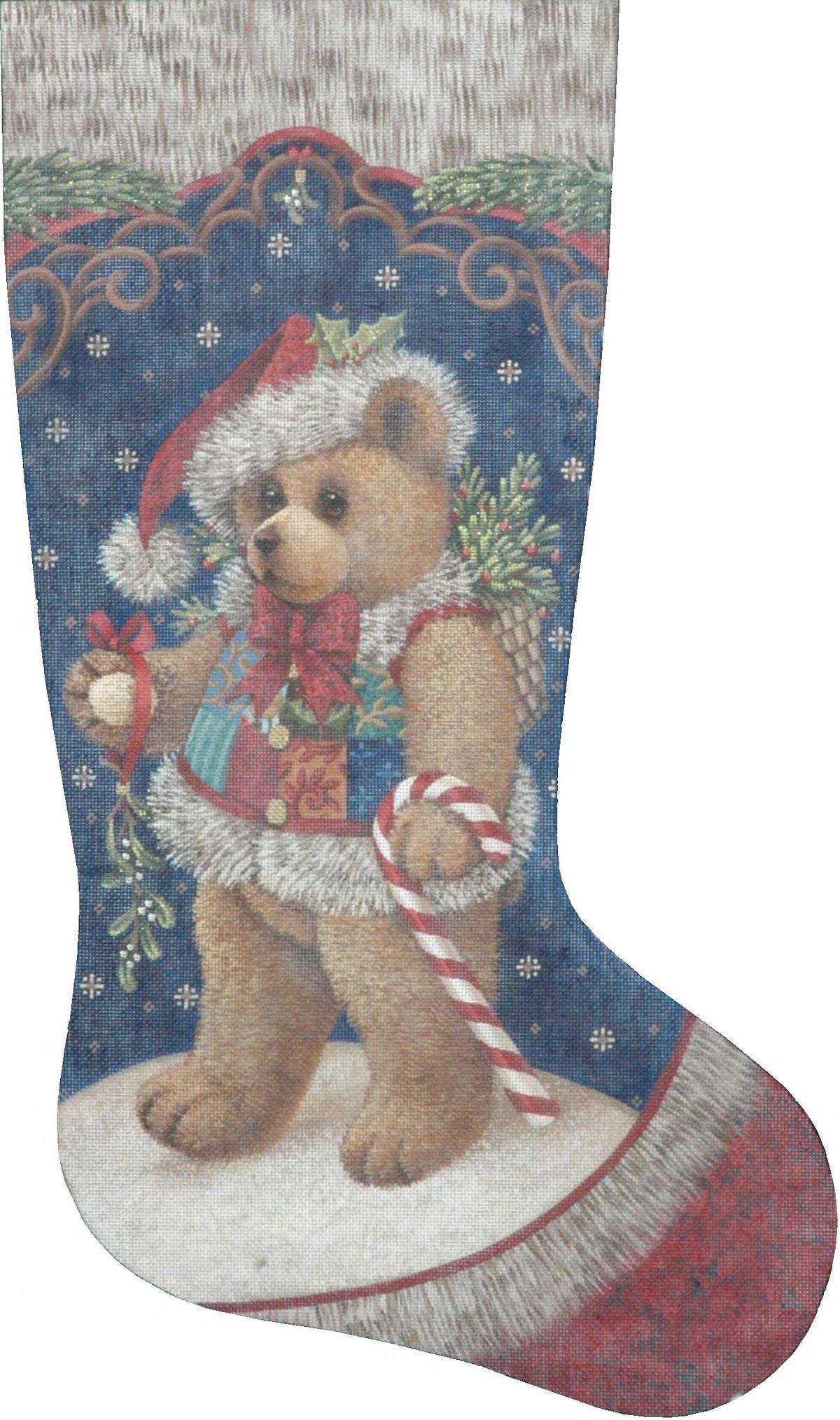 TTAXS405 - Patchwork Teddy Stocking