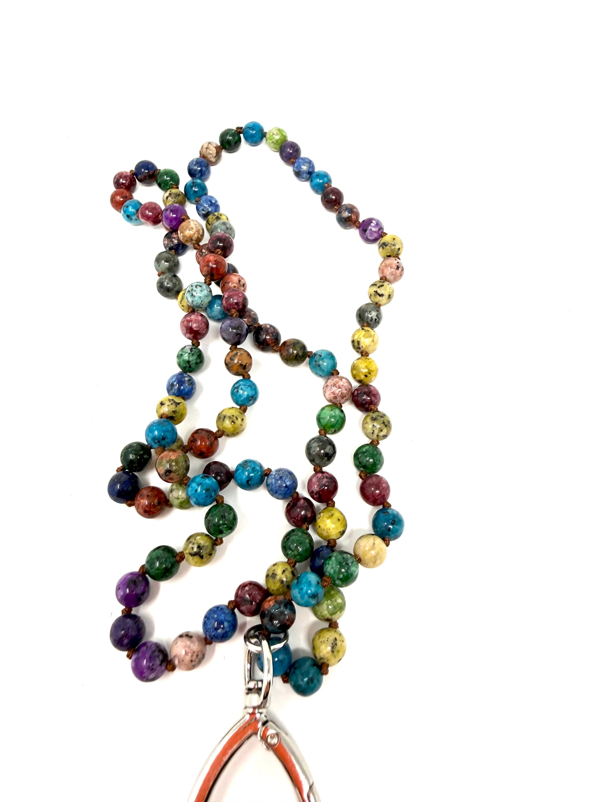 Gemstone Chatelaine - Multi Jewel Tones Gemstone