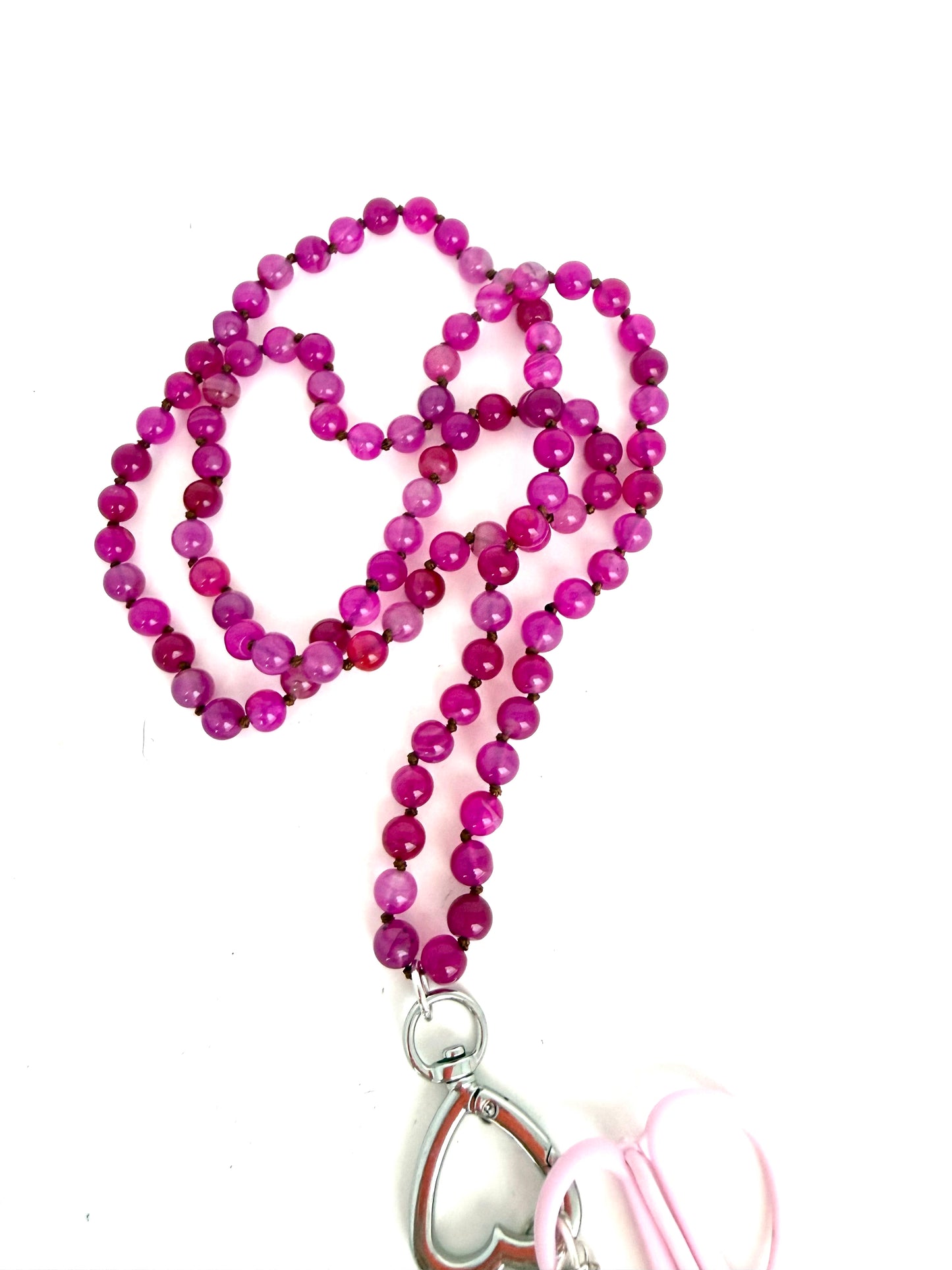 Gemstone Chatelaine - Peonies Pink