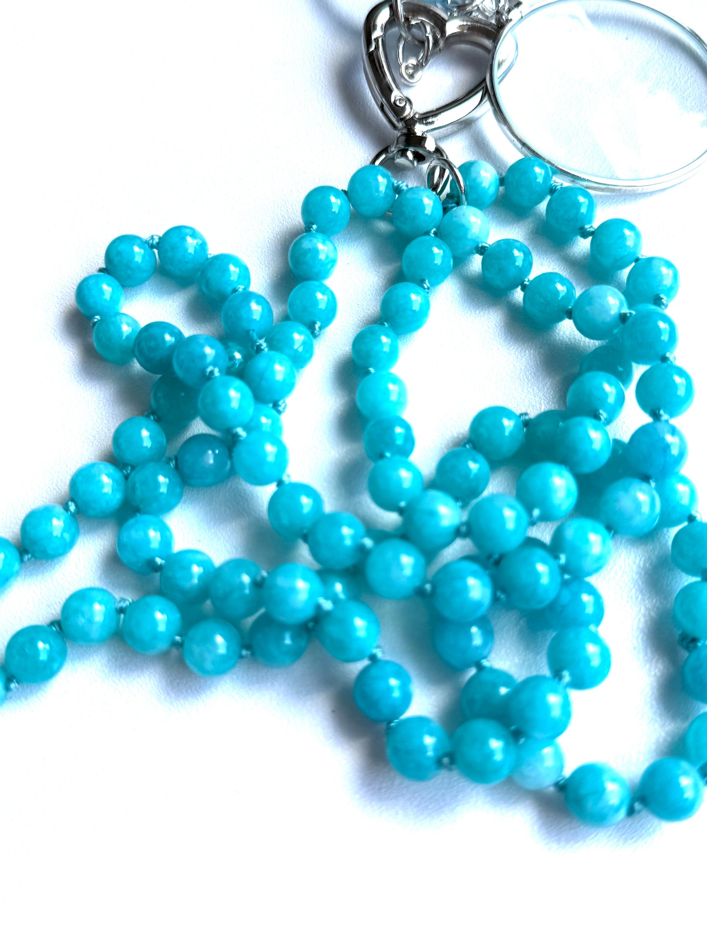 Gemstone Chatelaine - Aquamarine Jade