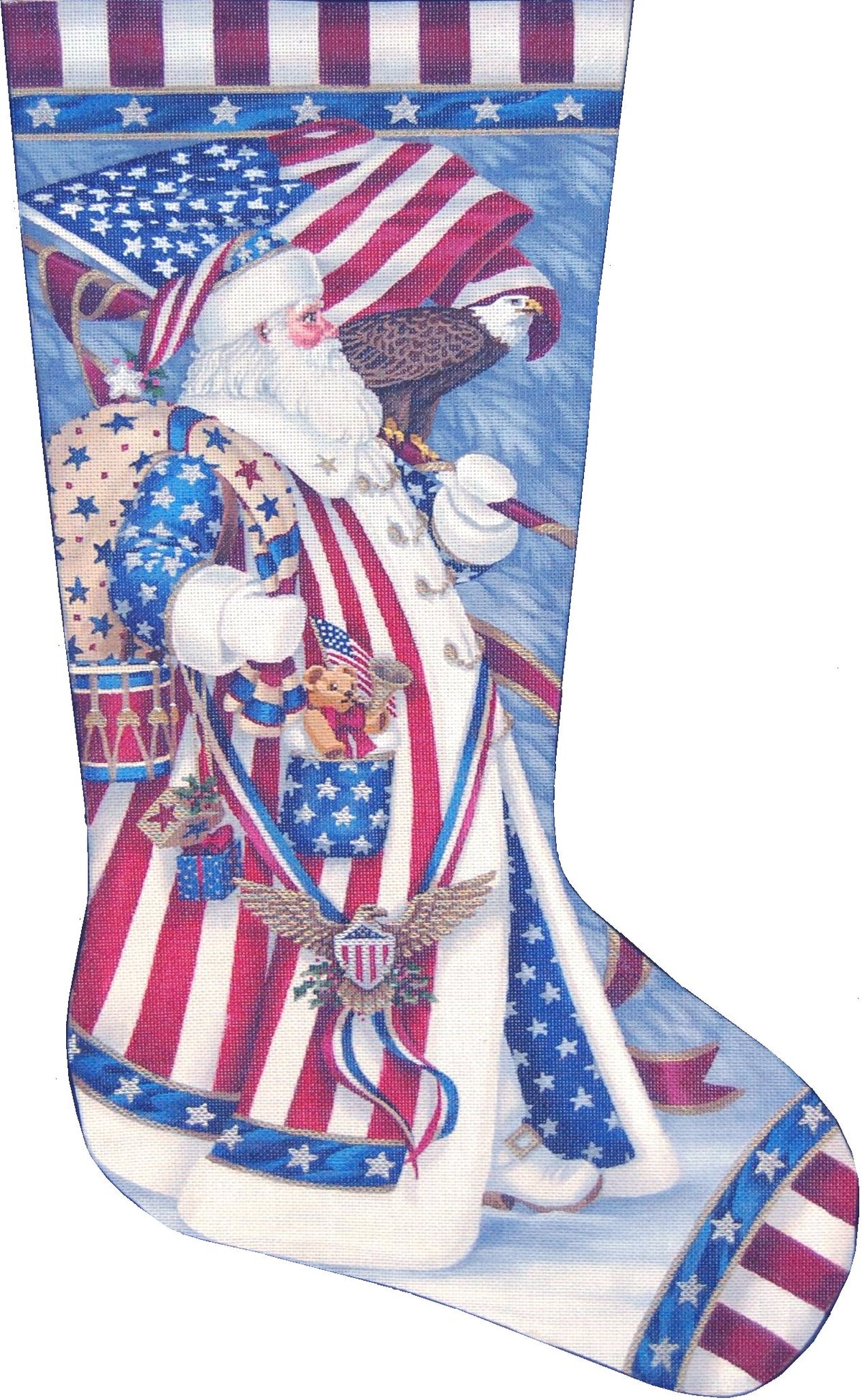 TTAXS340 - Patriotic Santa Stocking