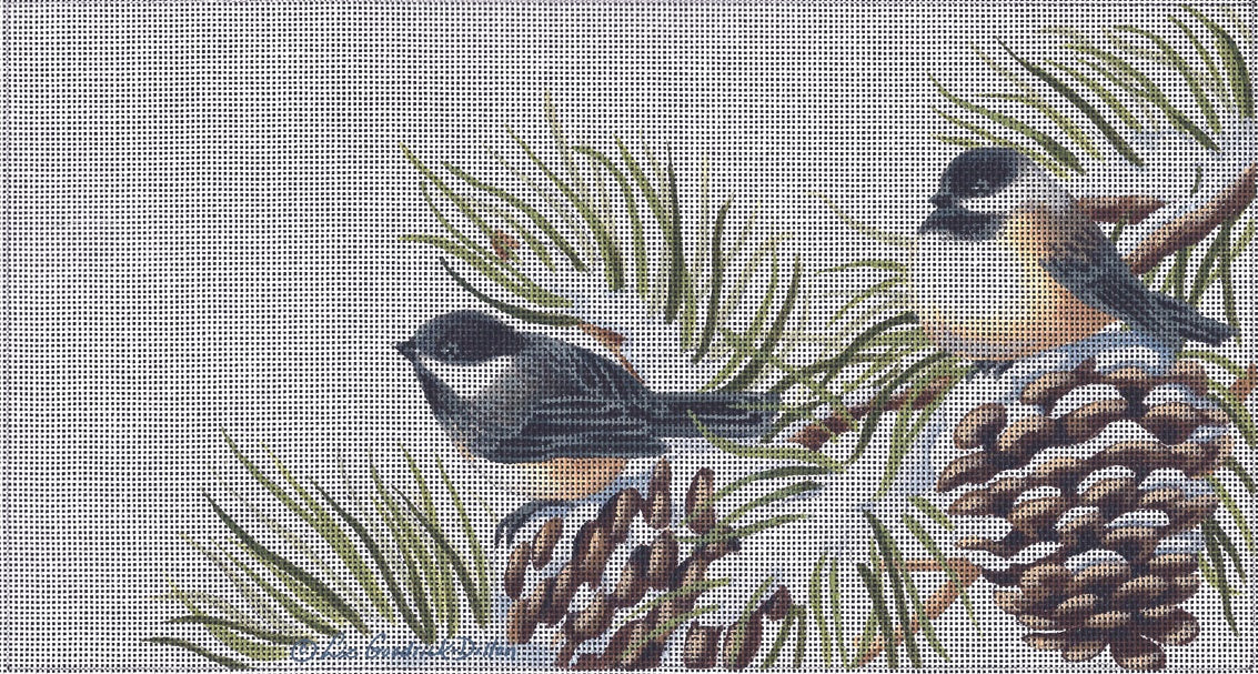 LGDP514 - Chickadees in Winter Pine