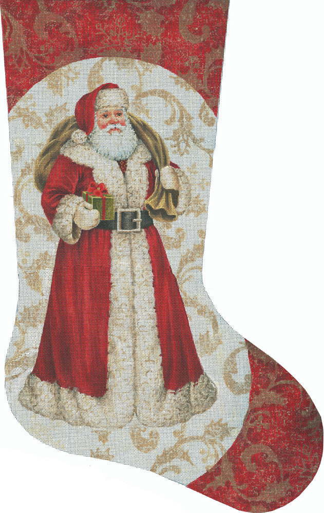 LGDAXS475 - Red Santa with Green Gift Stocking