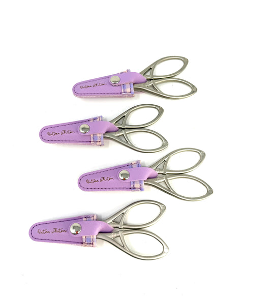 4” Scissors with Vegan Sheath- Lavender  -Sold in 4 Pieces
