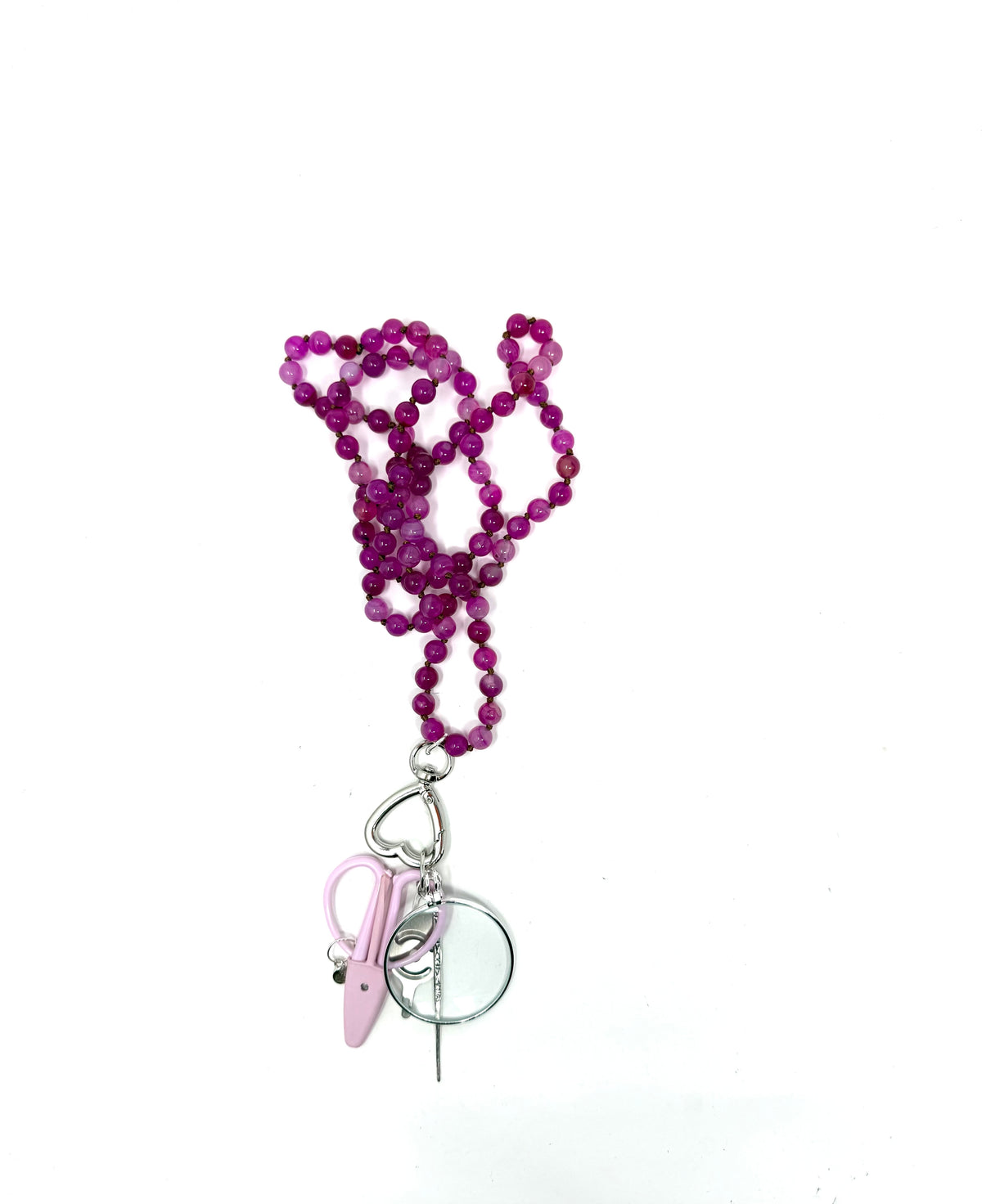 Gemstone Chatelaine - Peonies Pink