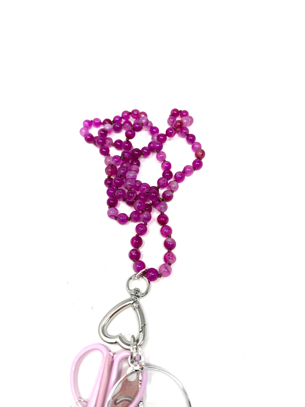 Gemstone Chatelaine - Peonies Pink