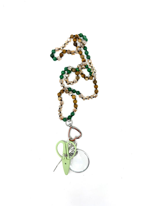 Gemstone Chatelaine - Pine Forest